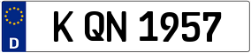 Trailer License Plate